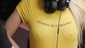 ”Pretty blonde Carmen Caliente is fucking with her co-worker”