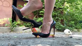 Louboutin so Kate 120 wrecked while crushing, ripping Louboutins, Bending High Heels, High Heels Wrecked