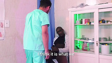 Pocket - Nurse catches well-endowed doctor masturbating in his office and helps him relieve himself (Dr. Bob Willian's Duty Double Feature Pocket EP2 & EP1)