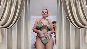 Hot Housewife Lukerya. New Clothes Made by Hand.