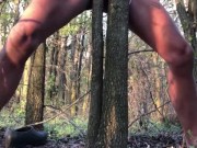 Outdoor Estin handsfree cum my Balls between two trees