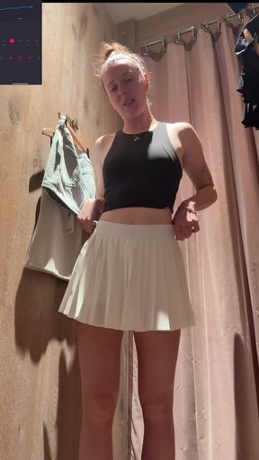 Cumming Hard While in the Change Room!! Hoping I Don't Get Caught!