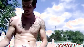 bareback fucking this tatted dude hard til I cum in his booty