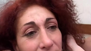 Italian husband teases wife's pussy with sperm in mouth