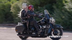 amber kawai, nata gold and alice ross; horny bikers in a savage orgy.