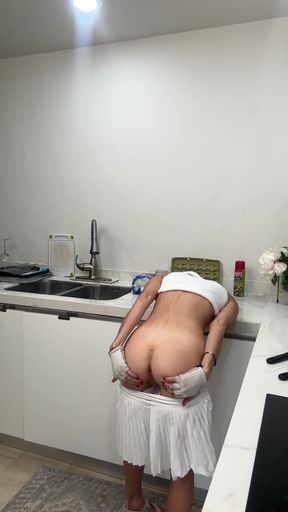 Bts Solo Art Nude Sporty on the Kitchen