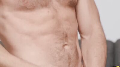 SEAN CODY - Holden Lets You Feast Your Eyes On His Muscular, Hairy Chest While He Masturbates