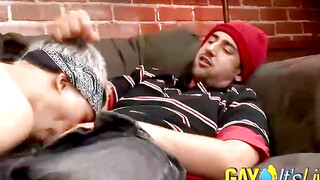 Twink camboy sucking a big cock