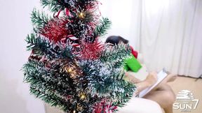 Naughty&#x1F608; Boy Gets Banged by Brazilian Brunette Santa, Holiday Hooker Delivers Sinful Slaying