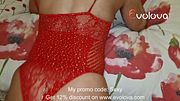 Red Mesh Fantasy Close-Up Touching Turns Into Intense Bedroom Heat – Evolova Sex Doll