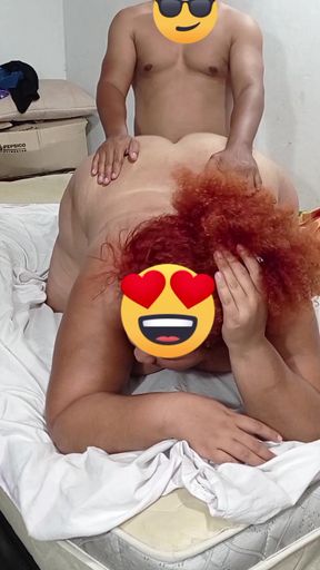 Hard Doggy Style Fucking by the Neighbor While My Cuckold Boyfriend Records Us