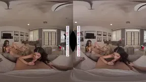 Three sexy students swap textbooks for spring break fun