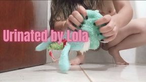 Teddy was urinated on