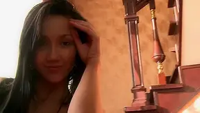 Sweetie with perfect skinny body posing