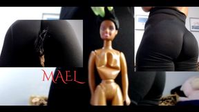 Ebony Slut Swallowed In Giant Ass Gym Pants