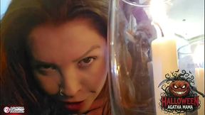 agatha mama em: um bbc fodendo um jack o lantern de halloween de uma milf brasileira