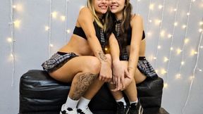 COLLEGE GIRLS KISSING IN SECRET - VOL #01 - NEW MF - MEG and VIVI BLONDE - NOV 2024 - FULL VERSION