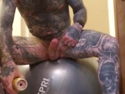 Bouncy Ball and Fleshlight in the Bathroom