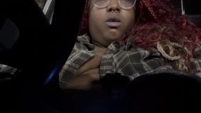 Watch me cum in the car