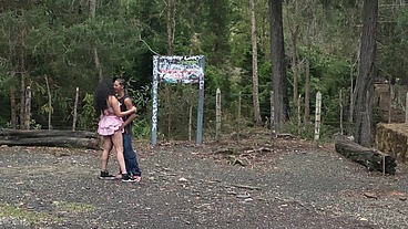 I touched a stranger's butt in the woods, and this was her reaction.