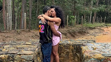 I touched a stranger's butt in the woods, and this was her reaction.