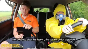 Hot Driving School, Lexi Dona Takes Off her Hazmat Suit