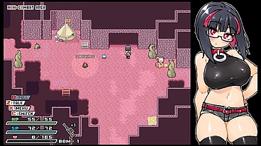 Rignetta's Adventure [ Monsters Hentai Game ] Ep.10 non stop squirting from alien futanari creampie