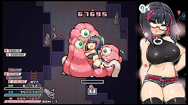 Rignetta's Adventure [ Monsters Hentai Game ] Ep.10 non stop squirting from alien futanari creampie