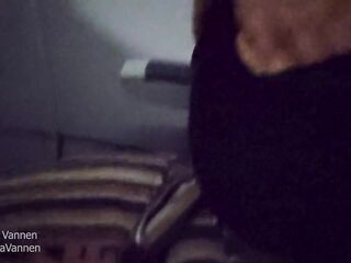 Teen shows me her large titties and lets me grab 'em during a flight to Cancun - Risky