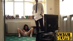 UKSubSluts com - Daddy Pascal's intense throat action on Rina Ellis