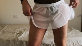 Wearing a Skirt and Thong on My Big Ass Masturbación