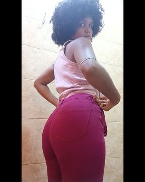 Indian aunt plays with her delicious body