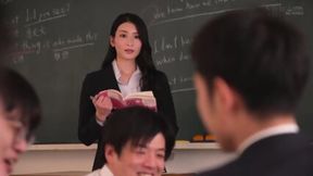 Blow Job Teacher Gang Bangs Young Dumb D**k All Day Long (Honjou)