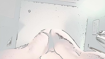 Chair BBW Ass Shake Anime Version