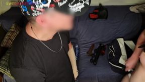 Straight Flatmate Caught Snooping While Sucking Big Fat Meat