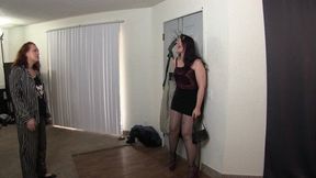 Caroline Pierce worhips Evangelines Soles 2