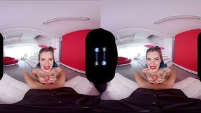 Busty tattooed babes VR POV compilation