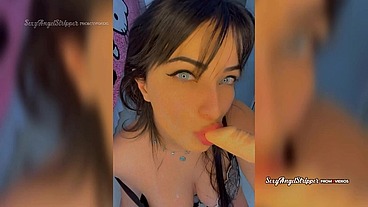 Roleplay catching a sexy latina watching porn and getting a blowjob ANAL FISTING