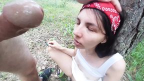 Fucked a cute mouth and ass&#x1F351; in the park