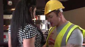 Cheating Lingerie Scene-2 busty Waitress in Lingerie Gina Jameson Fucking in Bar After Service