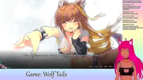 Cute VTuber LewdNeko Engages in Yuri Anime Action During Livestream Gaming Session