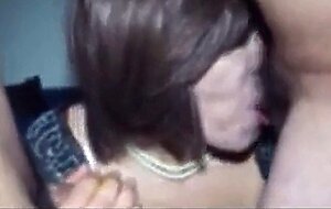 Mature Asian Crossdresser Sucks Two Cocks