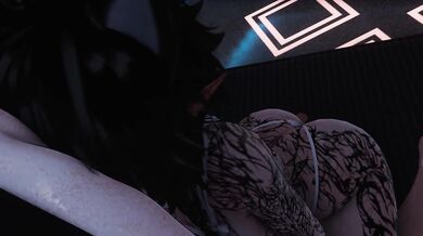 Catgirl face fucked in VRChat POV