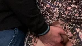 Strange Perv Rubbing Pussy in A Subway