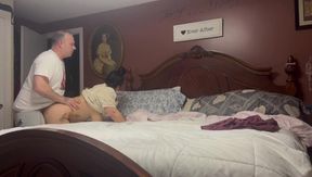 Snuck off to fuck a random slut at the party then her bbw trans friend joined in