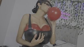 Marianna big tits full balloon and leather dress