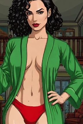 American MILF 2: Married Housewife and Two Big Black Cocks. Cartoon. Comic