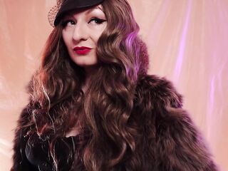 ASMR Headmistress: yiff coat fetish, clowly erotic movements and leather gloves close ups