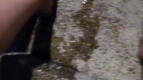 Outdoor pee compilation featuring shemale ting-xuan