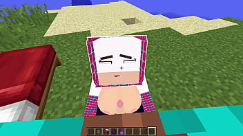 Sexy Gwen and Rebecca Huge boobs Jenny mod Fapcraft gameplay